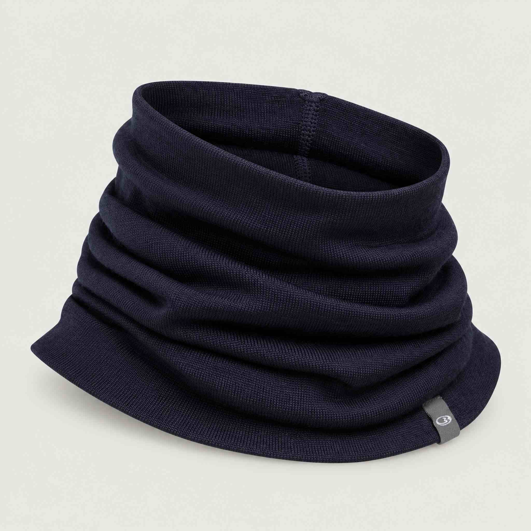 Icebreaker Oasis Neck Gaiter in Midnight Navy – side