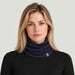 Icebreaker Oasis Neck Gaiter in Midnight Navy – female front