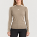 J Lindeberg Adia Knitted Sweater in Brindle, model front