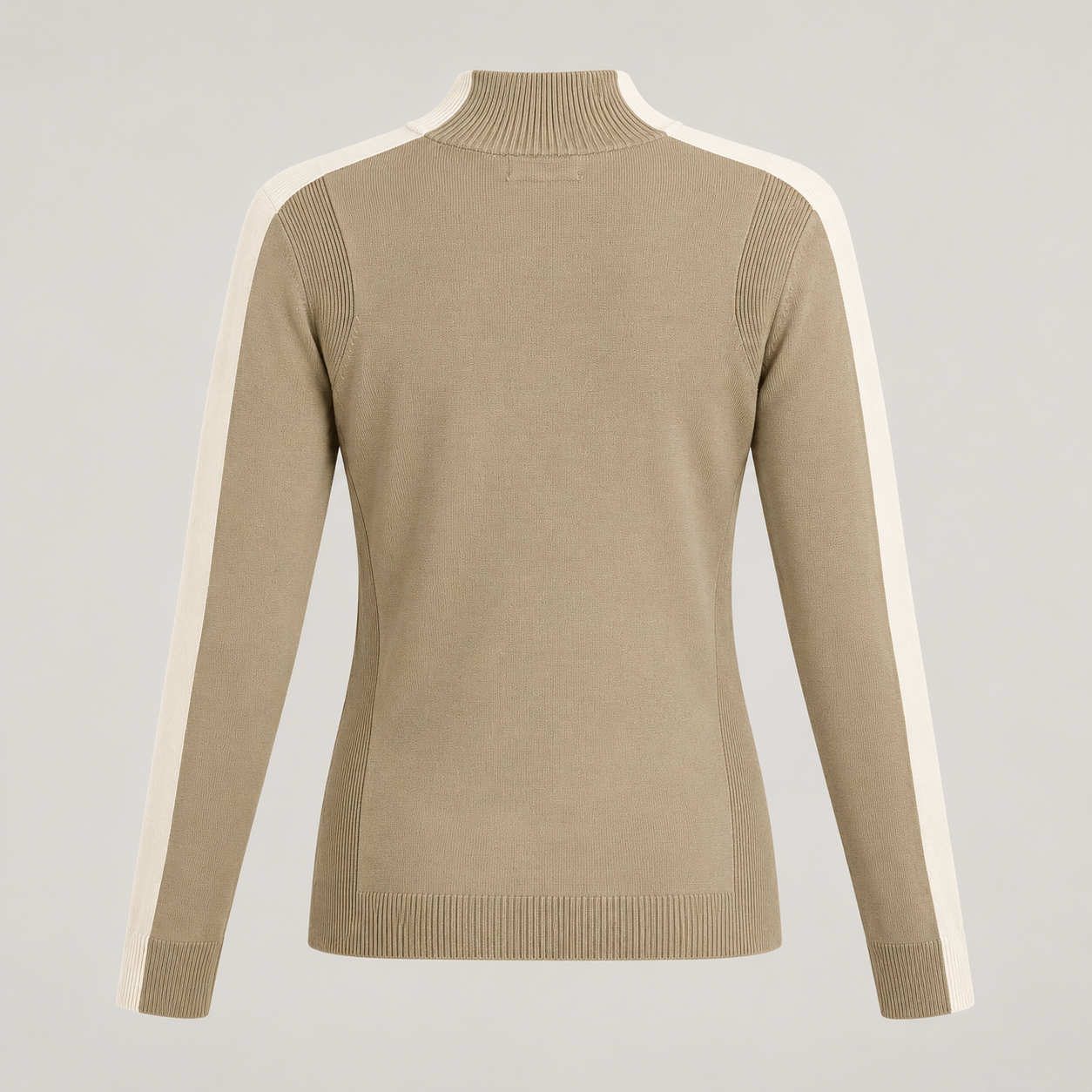 J Lindeberg Adia Knitted Sweater in Brindle, product back