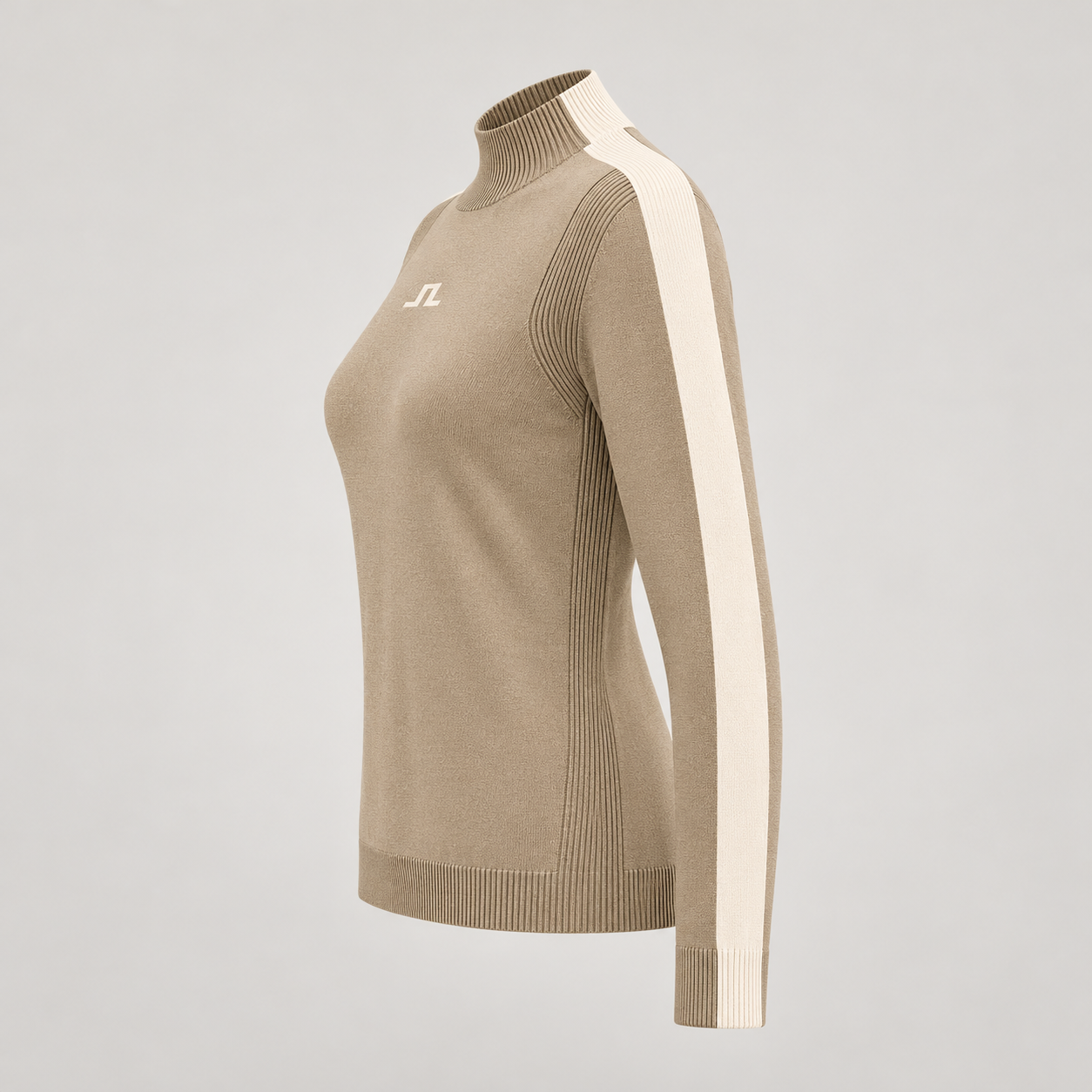 J Lindeberg Adia Knitted Sweater in Brindle, product side