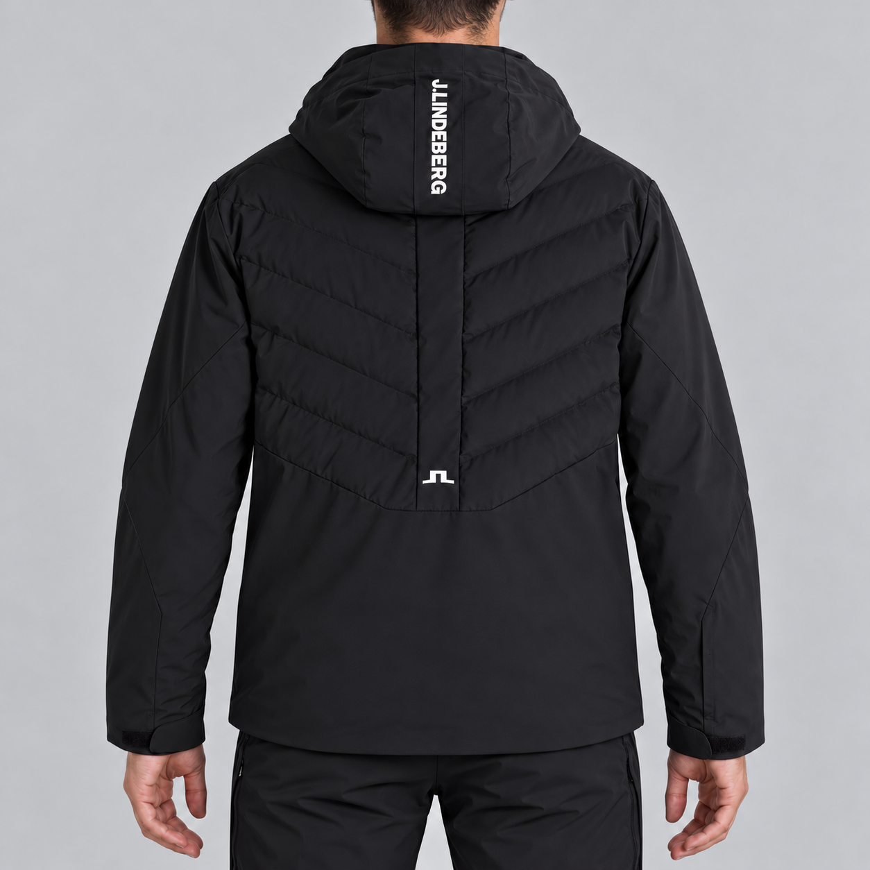 J Lindeberg Blackwell Ski Jacket in Black, model back