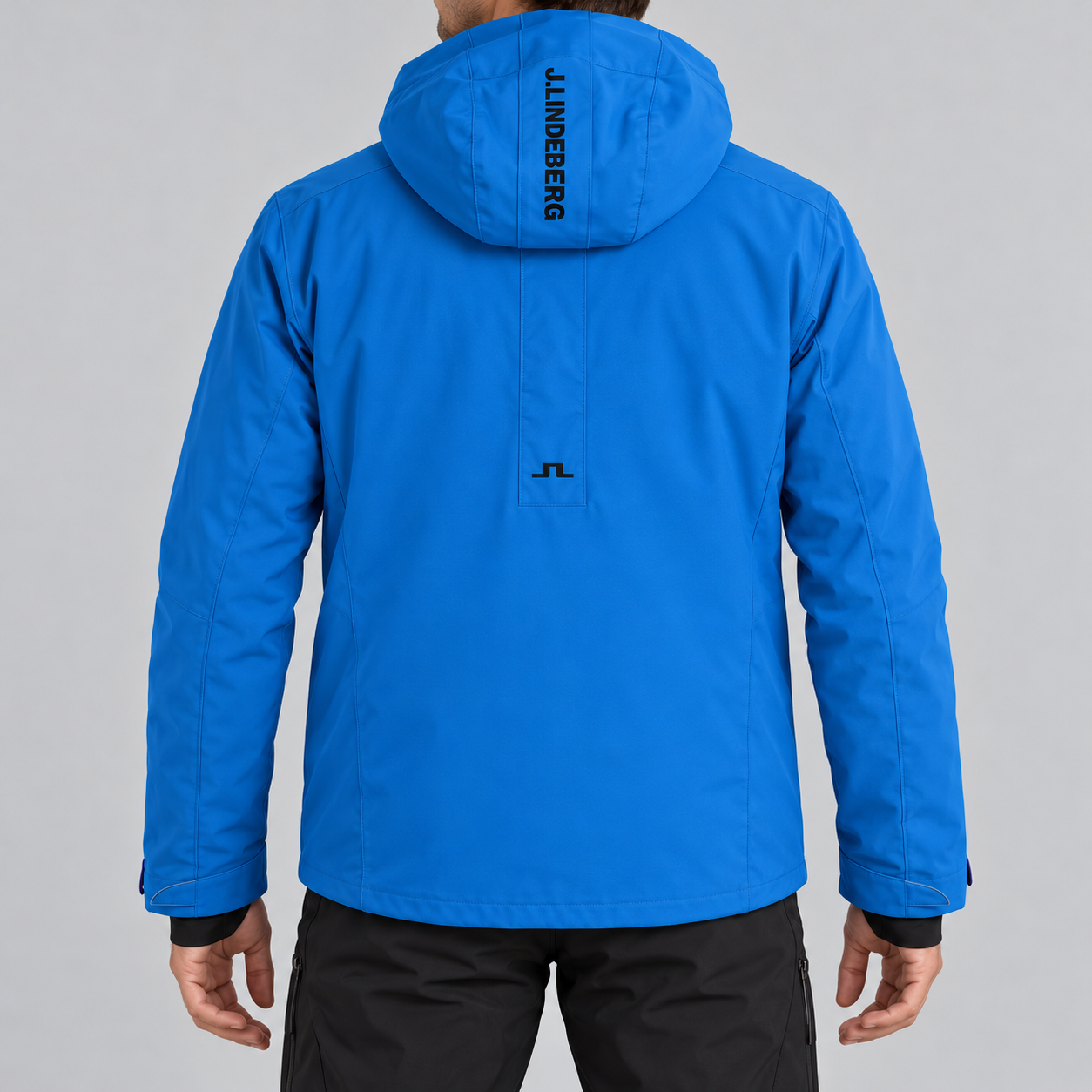 J Lindeberg Carrington Ski Jacket in Sonic Blue, model back