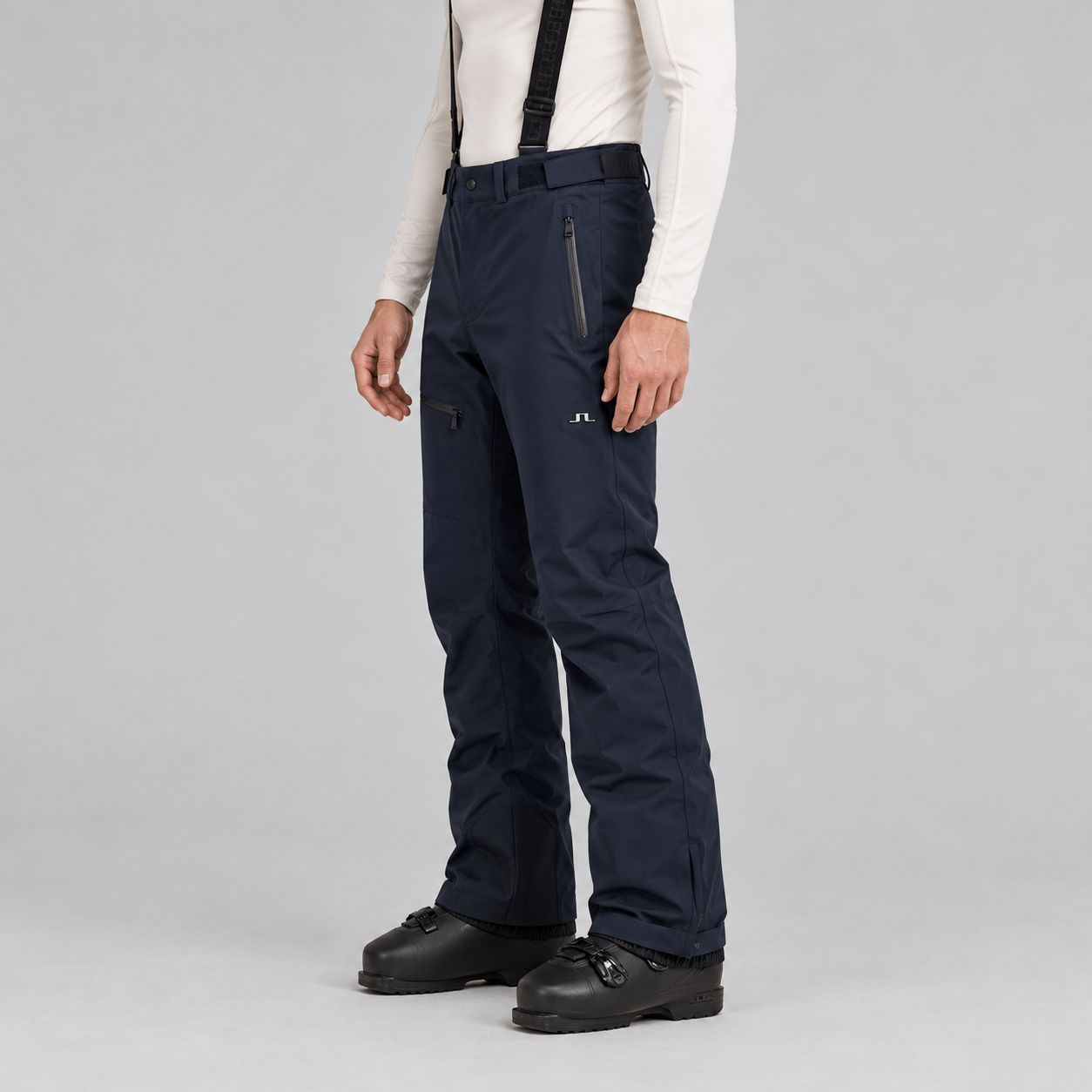 J Lindeberg Crue Ski Pants in Navy, model side