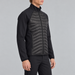 J Lindeberg Heyden Quilt Hybrid Jacket in Black, model side