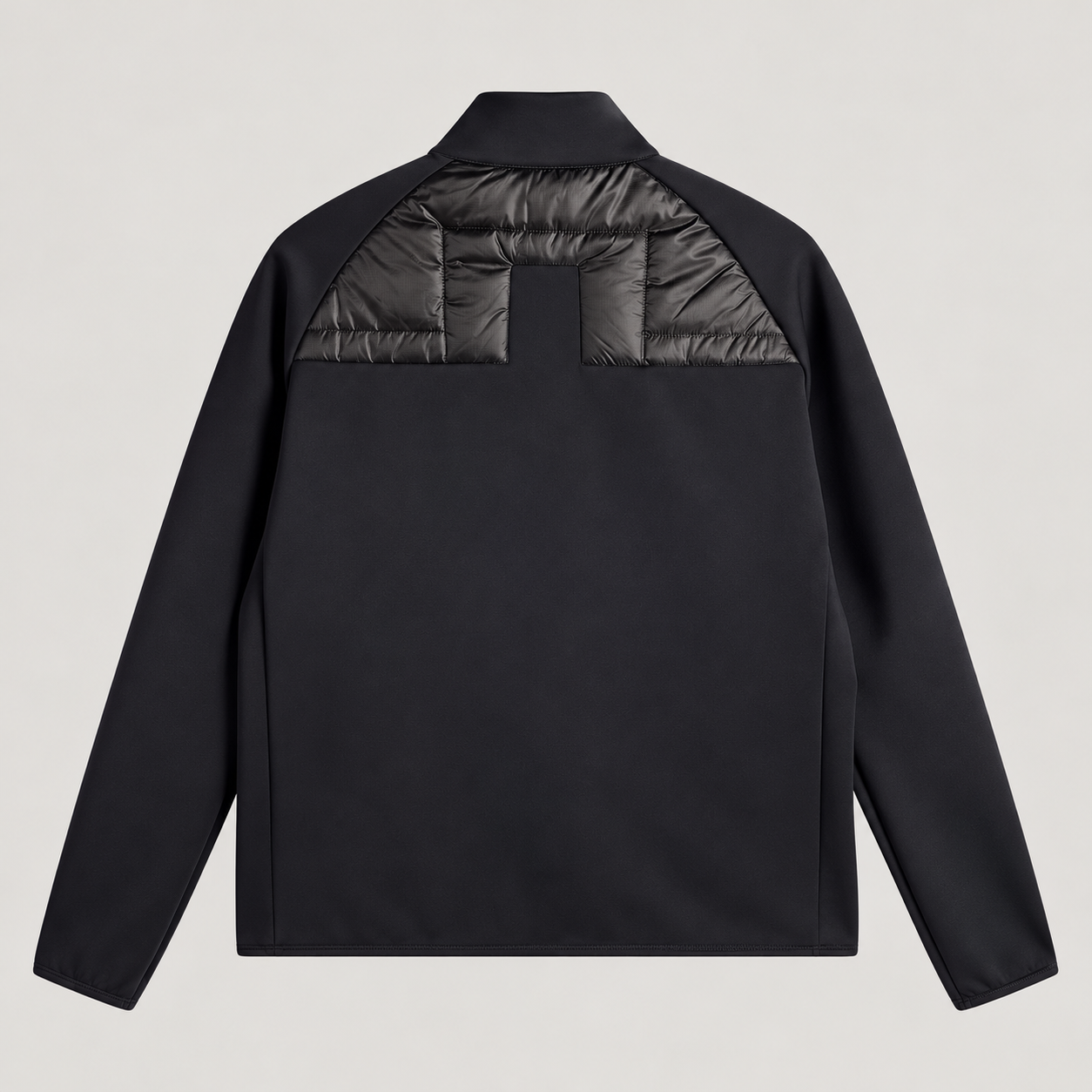 J Lindeberg Heyden Quilt Hybrid Jacket in Black, product back