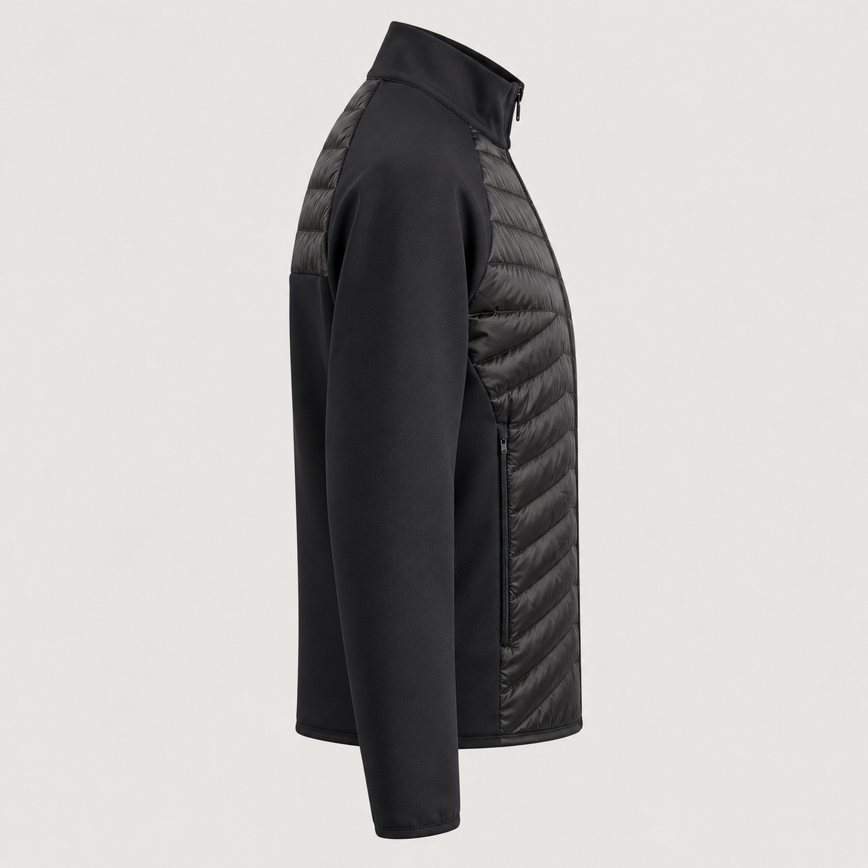 J Lindeberg Heyden Quilt Hybrid Jacket in Black, product side