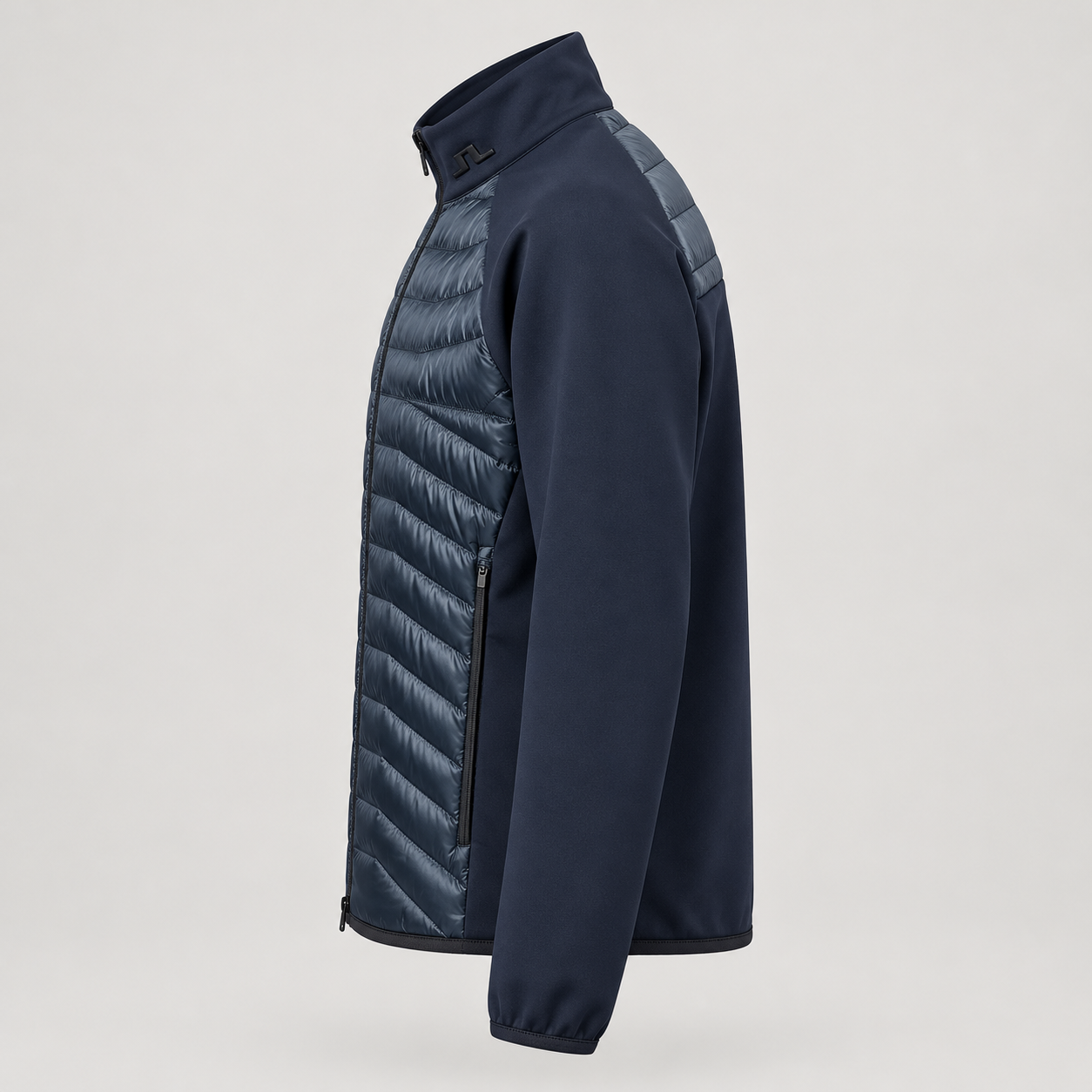 J Lindeberg Heyden Quilt Hybrid Jacket in Navy, product side