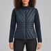 J Lindeberg Holma Quilt Hybrid Jacket in Navy, model front