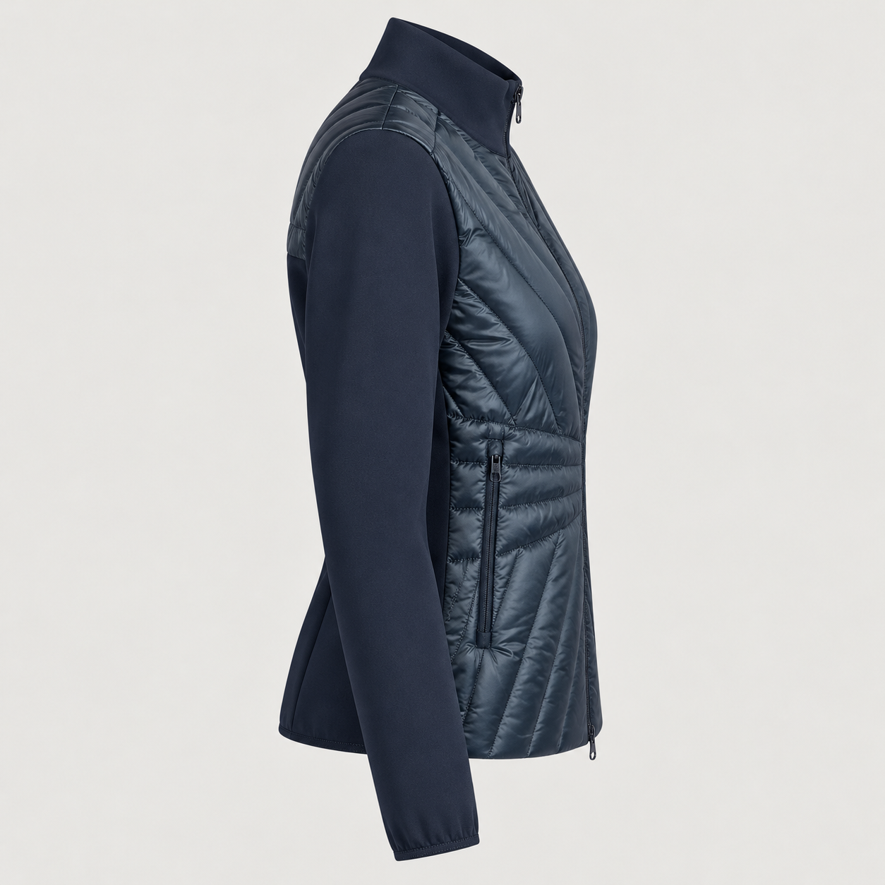 J Lindeberg Holma Quilt Hybrid Jacket in Navy, product side
