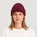 J Lindeberg Merino Beanie in Winetasting, female front