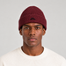 J Lindeberg Merino Beanie in Winetasting, male front