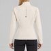 J Lindeberg Mireya Full Zip Mid Layer in Moonbeam, model back