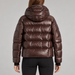 J Lindeberg Nerina Ski Jacket in Seal Brown, model back