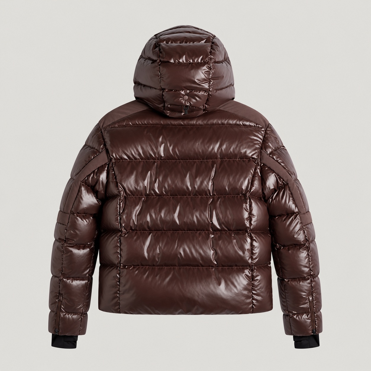 J Lindeberg Nerina Ski Jacket in Seal Brown, product back
