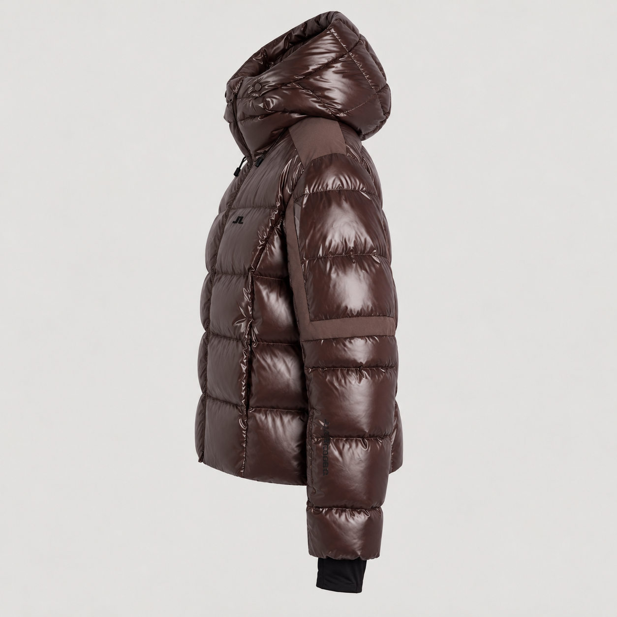 J Lindeberg Nerina Ski Jacket in Seal Brown, product side