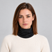J Lindeberg Rise Neck Gaiter in Black, female front