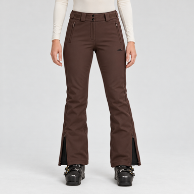 J Lindeberg Stanford Ski Pants in Seal Brown, model front