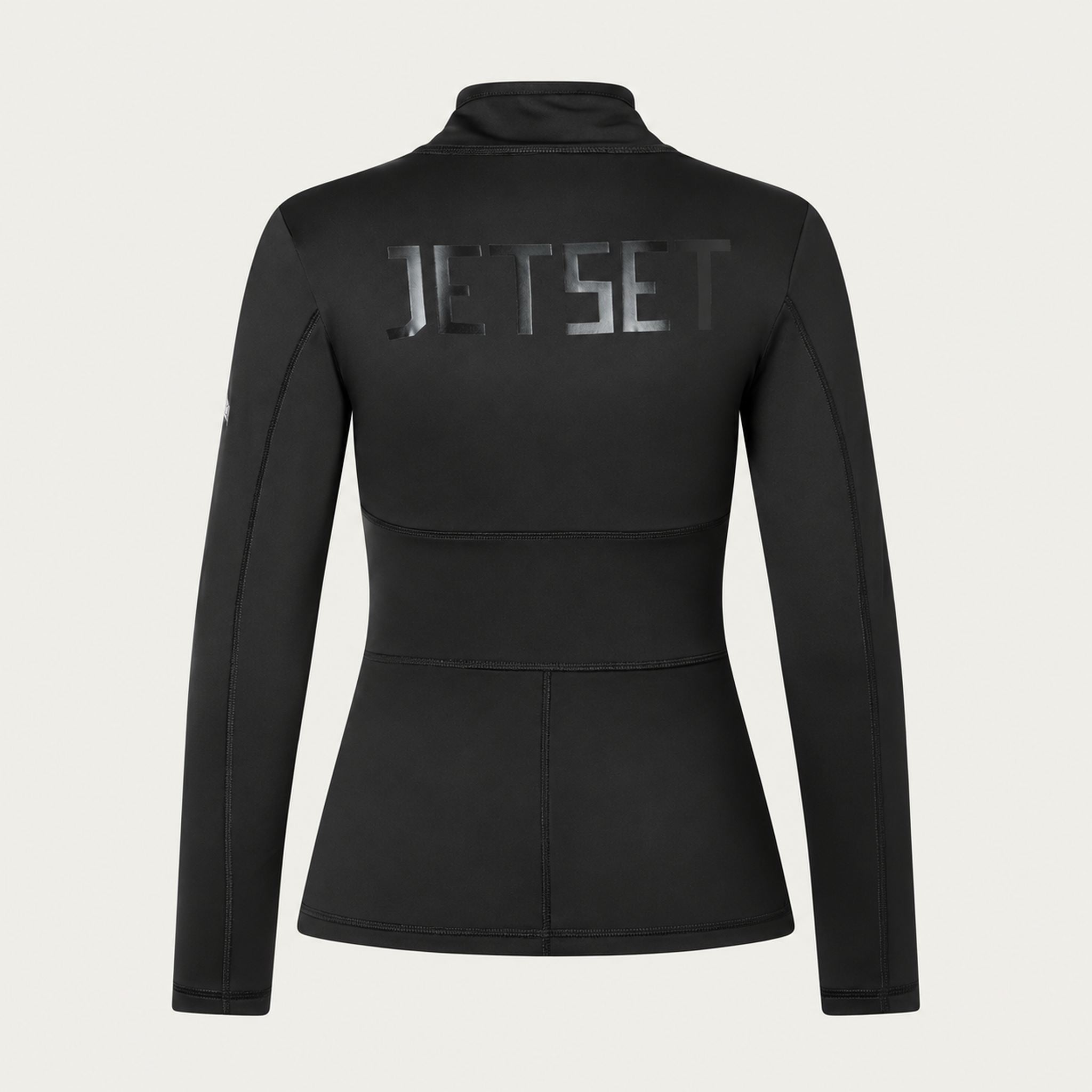 Jetset women's Ginger Half Zip Baselayer in Black — back