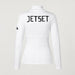 Jetset women's Ginger Half Zip Baselayer in White — back