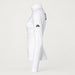 Jetset women's Ginger Half Zip Baselayer in White — side
