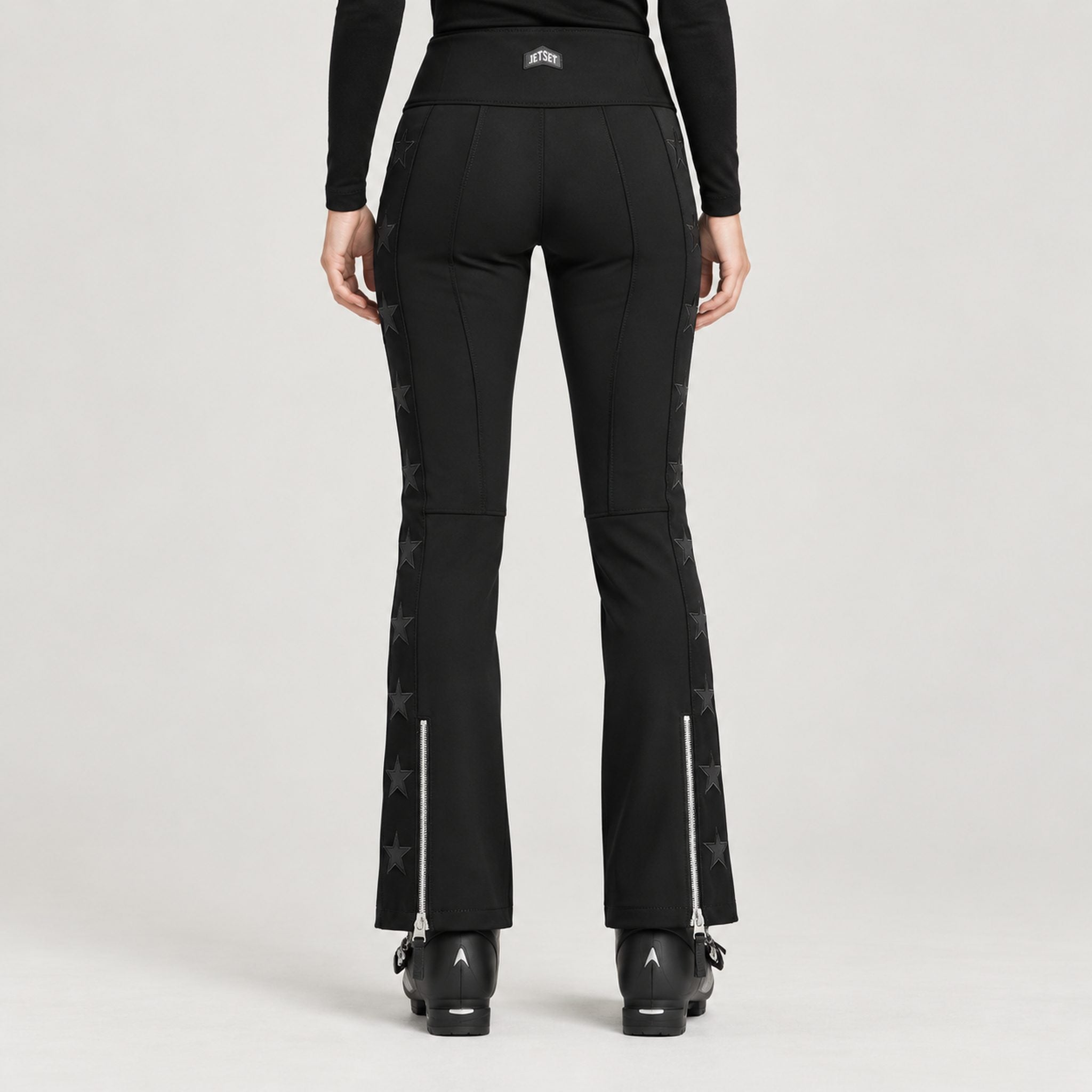 Jetset women's Tiby Ski Pants in Black — model back