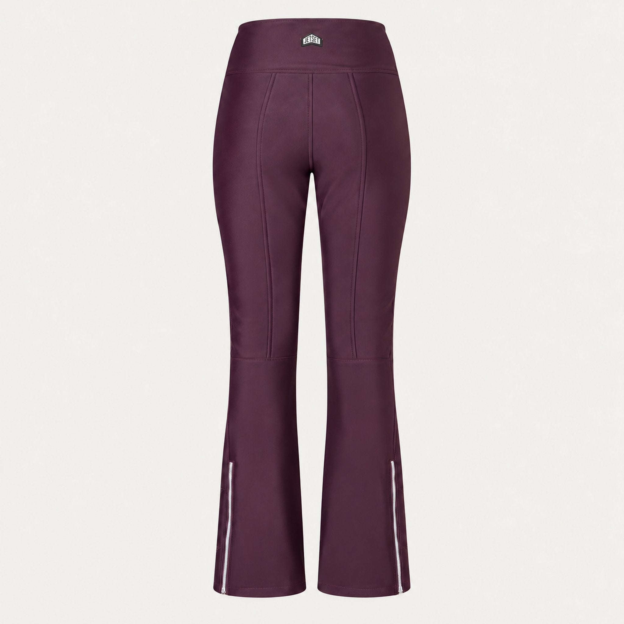 Jetset women's Tiby Ski Pants in Bordeaux Wine — back
