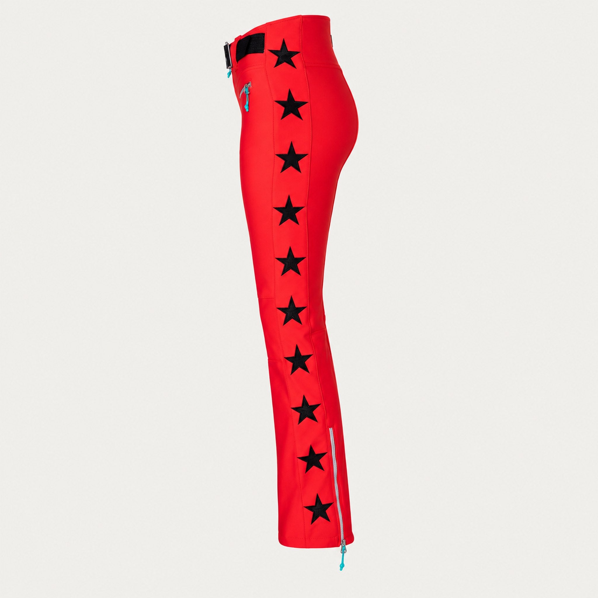 Jetset women's Tiby Ski Pants in Red Grenadine — side