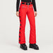 Jetset women's Tiby Ski Pants in Red Grenadine — model front
