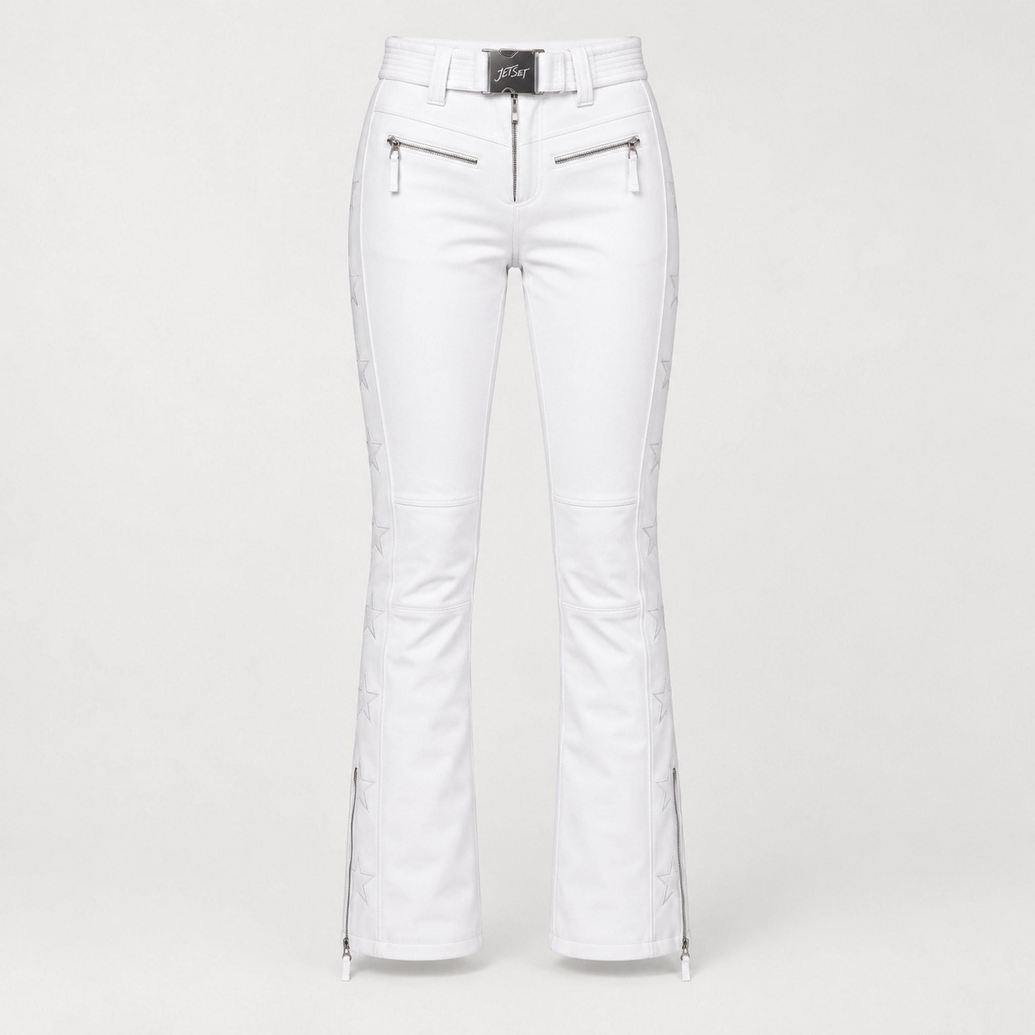 Jetset women's Tiby Ski Pants in White — front