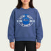 French Disorder kids All We Want Sweater in Coastal Fjord - model front | London Ski Co