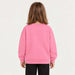 French Disorder kids French Alpes Sweater in Bubblegum - model back | London Ski Co