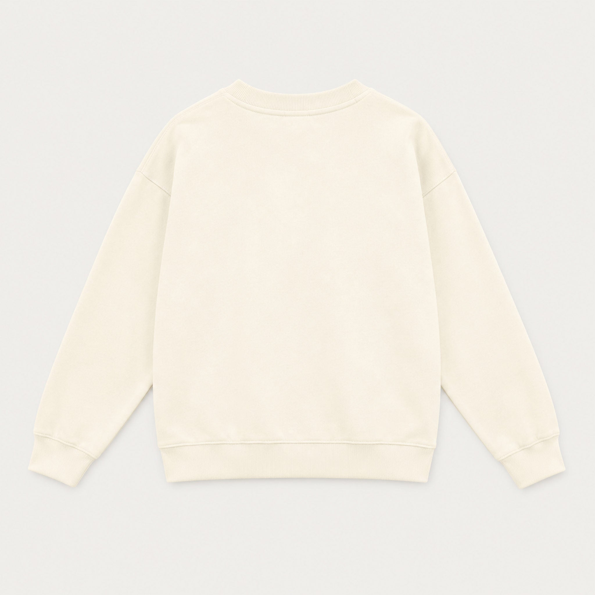 French Disorder kids Winter Squad Sweater in Coconut - product back | London Ski Co