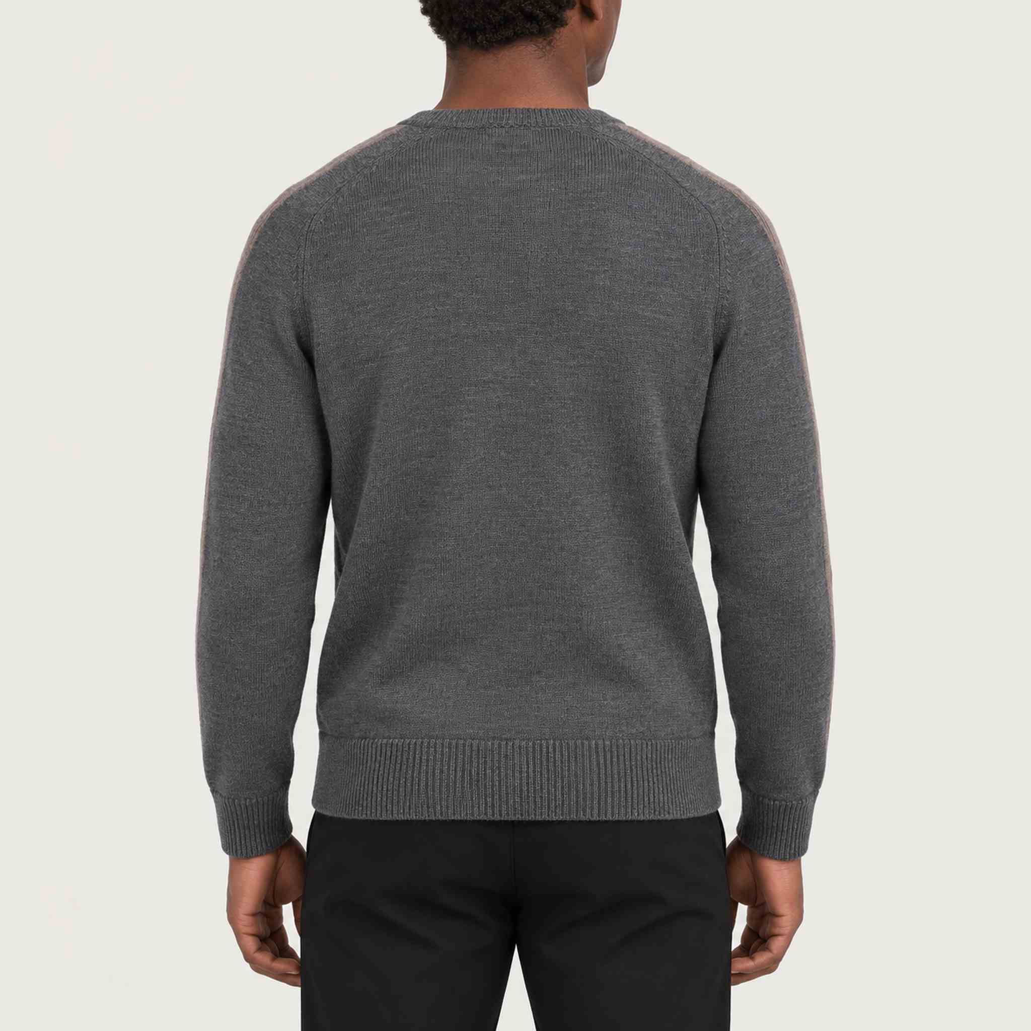 Geneva Sweater in Charcoal in Charcoal — 04 model back