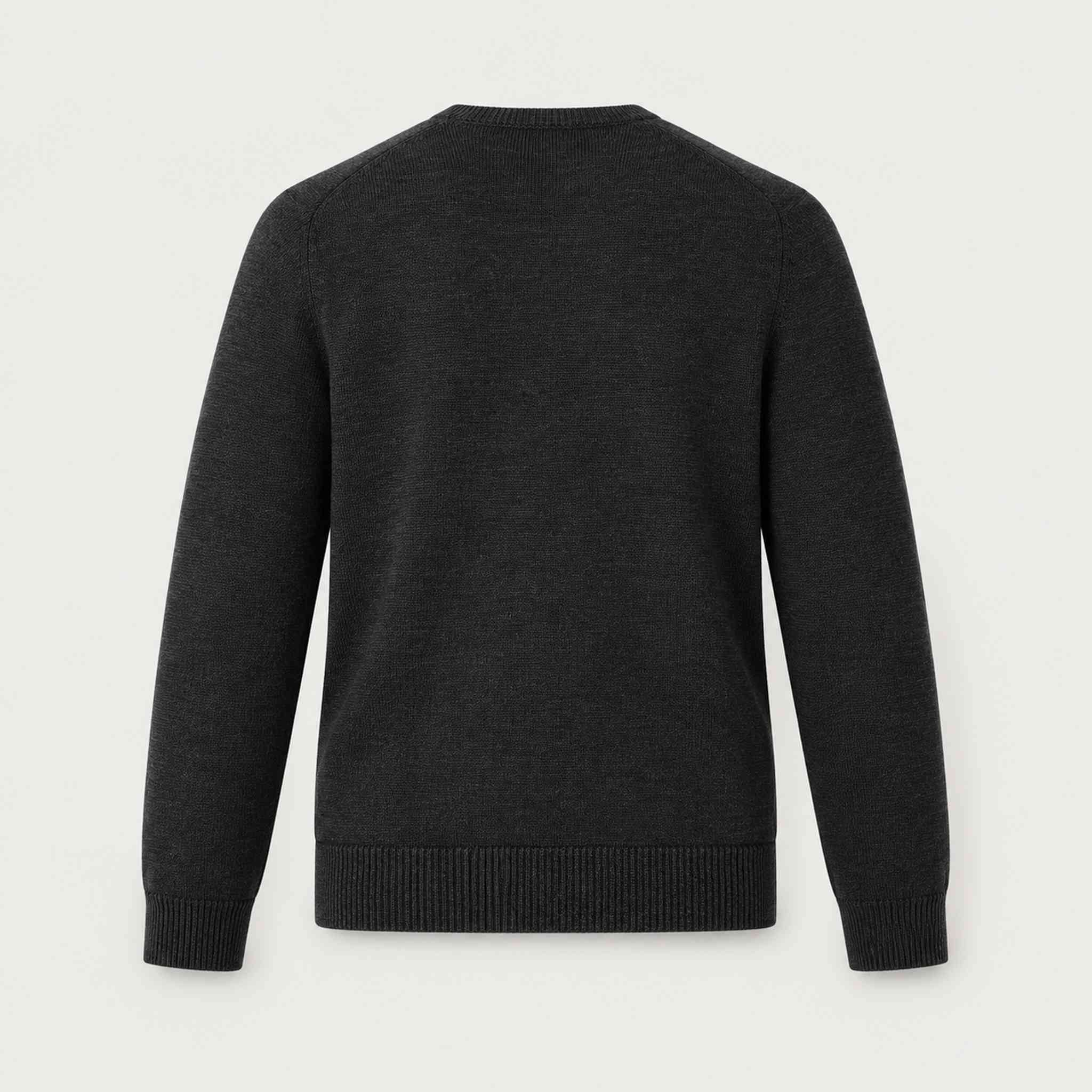 Geneva Sweater in Black in Heather Black — 02 back