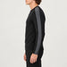 Geneva Sweater in Black in Heather Black — 05 model side
