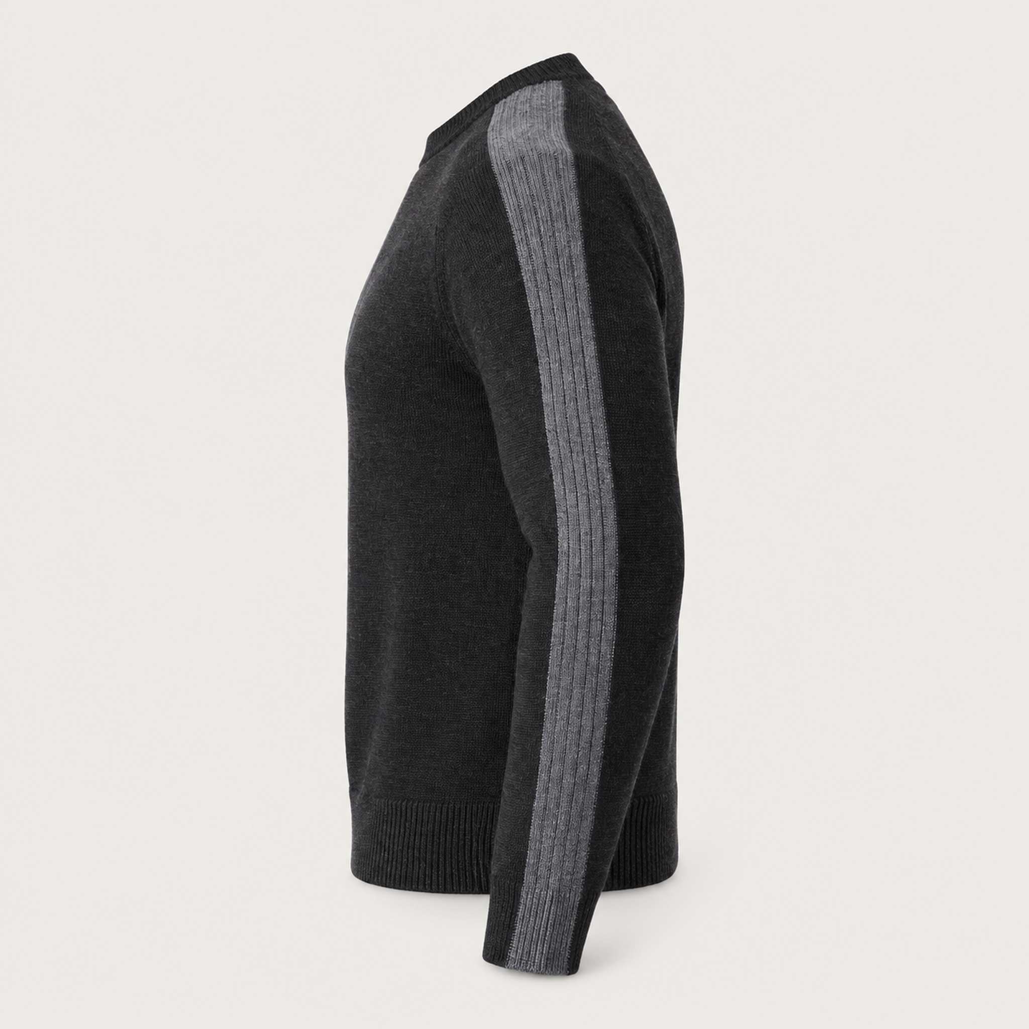 Geneva Sweater in Black in Heather Black — 06 side