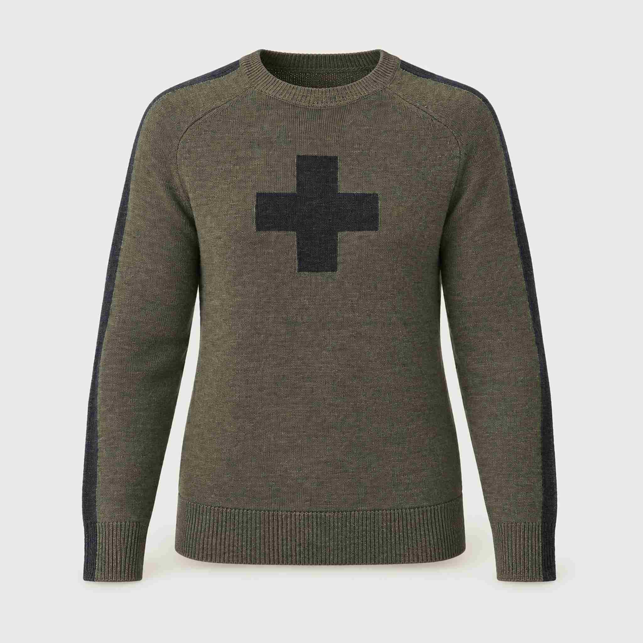Geneva Sweater in Heather Forest in Heather Forest — 01 front