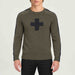 Geneva Sweater in Heather Forest in Heather Forest — 03 model front