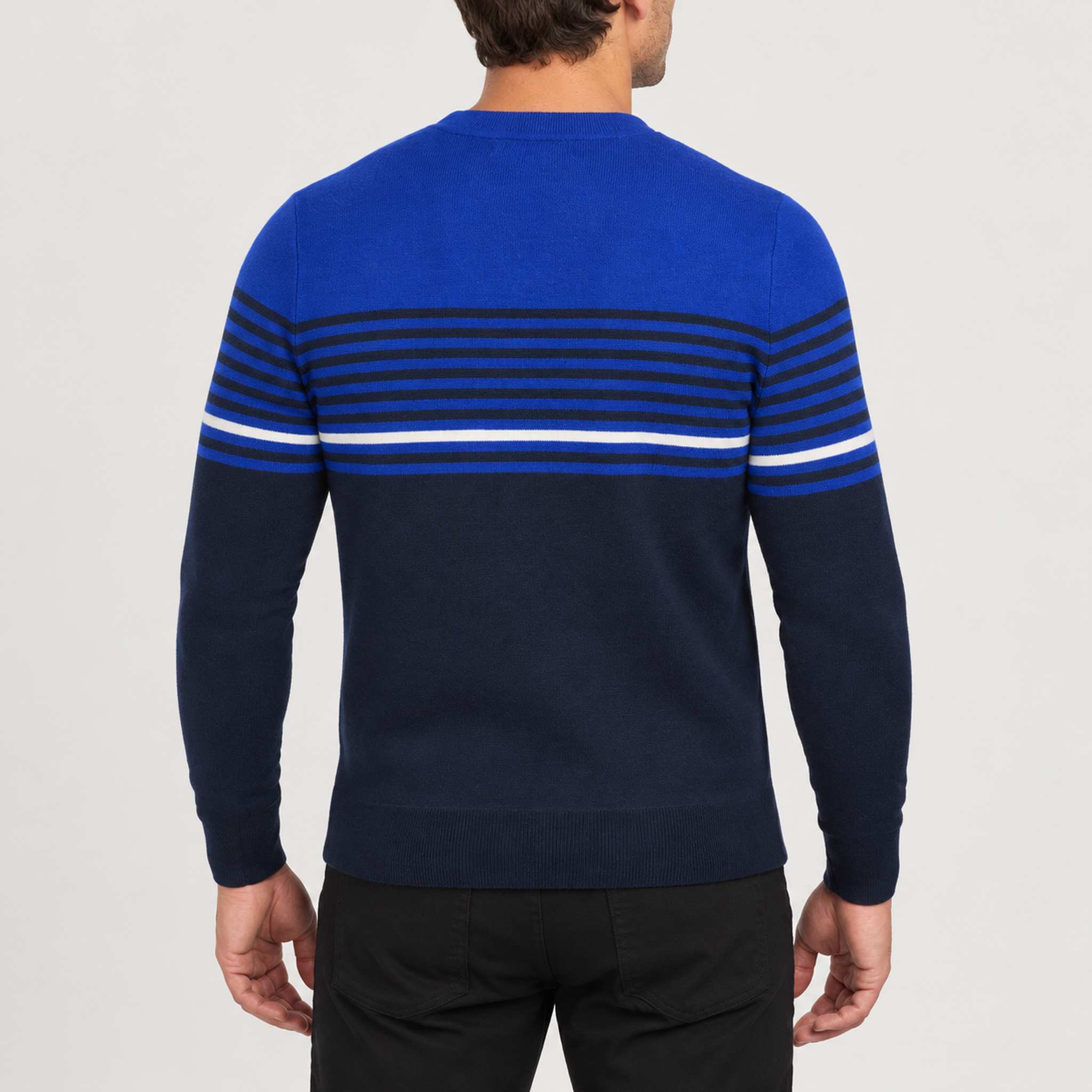 Slopeside Sweater in Navy — 04 model back