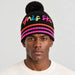 Apres Ski Beanie in Black / Pink Glo in Black Pink Glo — 03 mens front