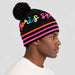 Apres Ski Beanie in Black / Pink Glo in Black Pink Glo — 05 mens side