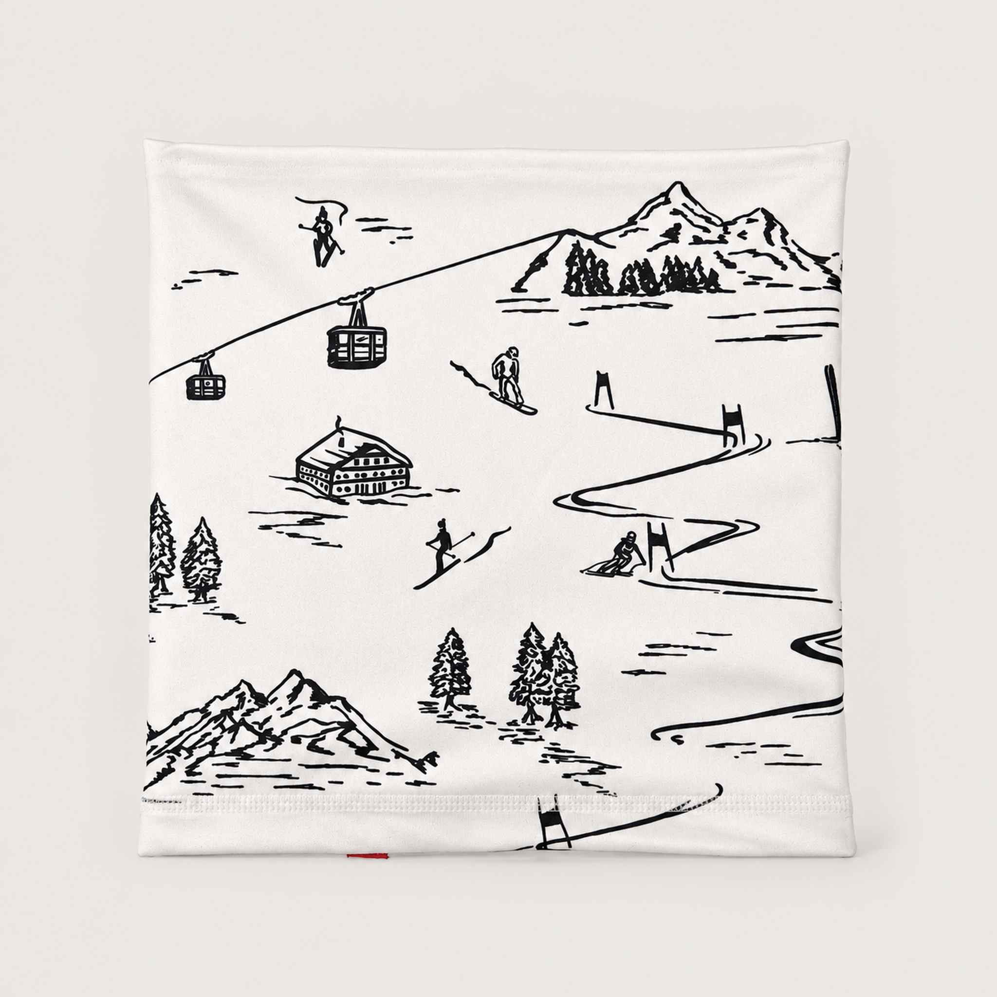 Drifter Neck Gaiter in White — 01 front