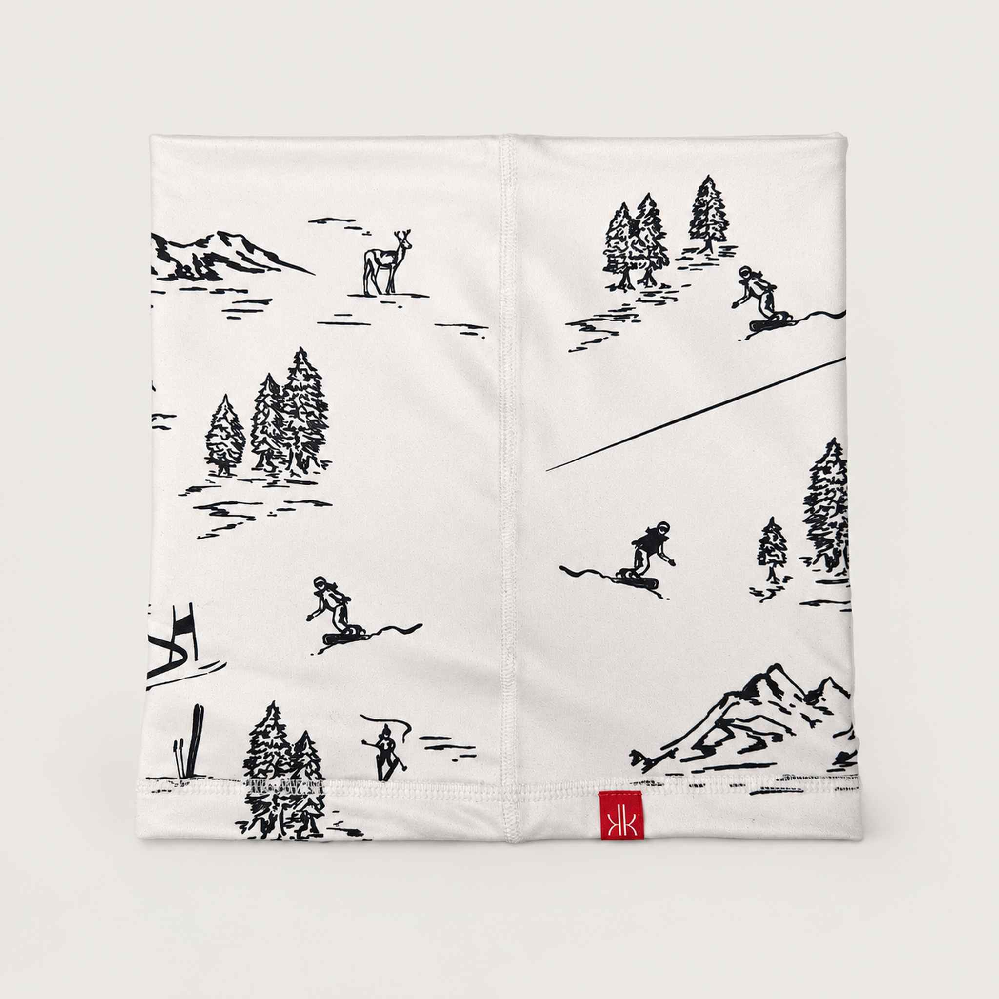 Drifter Neck Gaiter in White — 02 back