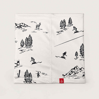 Drifter Neck Gaiter in White — 02 back