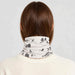 Drifter Neck Gaiter in White — 07 womens back