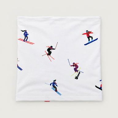 Multi Skiers Neck Gaiter in White in White — 01 front