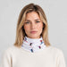 Multi Skiers Neck Gaiter in White in White — 06 womens front