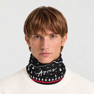 Winter Apres Neck Gaiter in Black in Black — 03 mens front