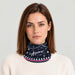 Winter Apres Neck Gaiter in Navy in Navy — 06 womens front